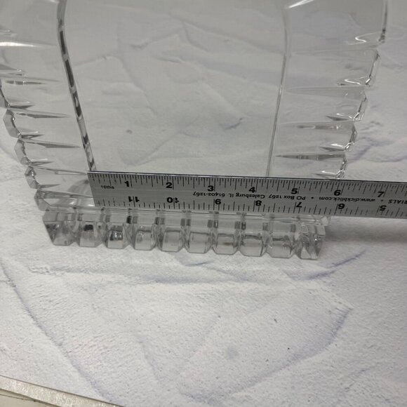 Mikasa Clear Crystal Cathedral Arch Picture Frame 4x6 Elegant Display Decor - Picture 5 of 8